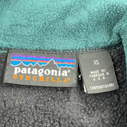 Synchilla Made In Usa Patagonia Fleece Gilet - XS Black Polyester - Picture 3 of 7