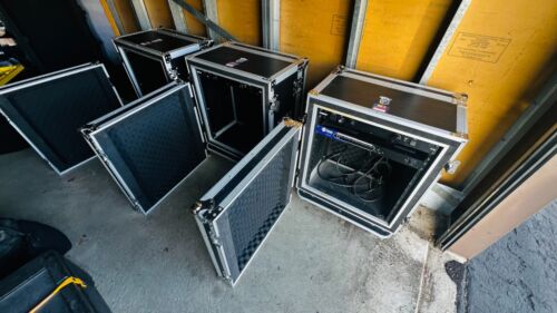 12 Space Shock Mount 12" Deep Effects Rack ATA Flight Road Case by OSP