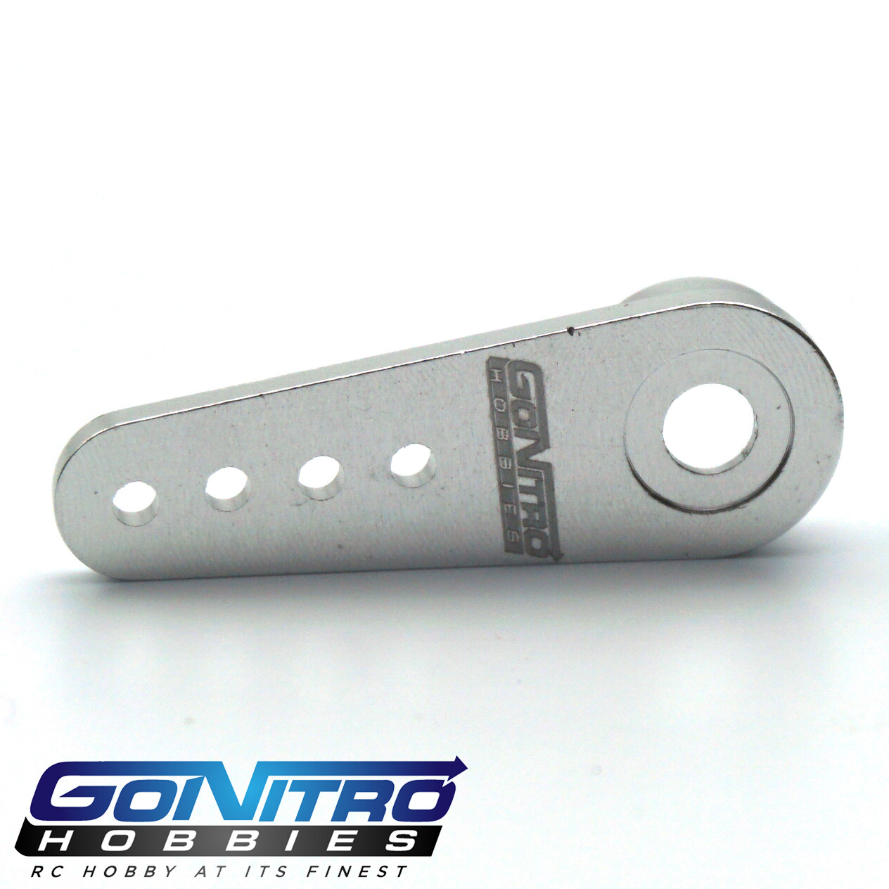 Go Nitro Hobbies 25T Small Aluminum One Way Servo Arm 4 Silver Futaba / Savox