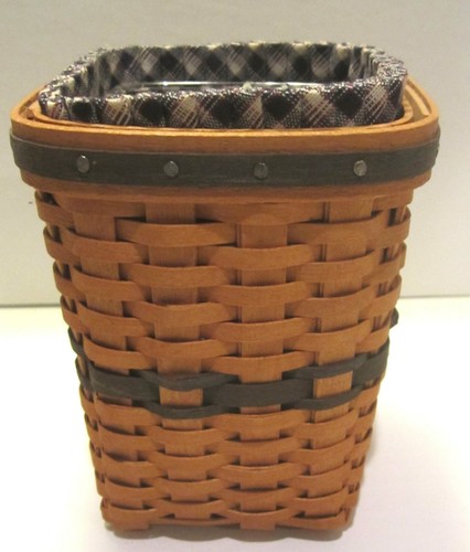 Longaberger JW Collection Miniature 1997 Edition Waste Basket Liner NIB - Picture 5 of 9