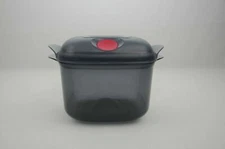 Tupperware Heat and Serve Square Black 8 Cups New
