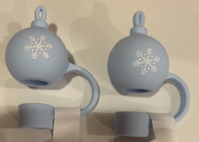 Target Tumbler Stanley Cup Silicone Toppers Straw Covers Christmas 2  Ornament | eBay