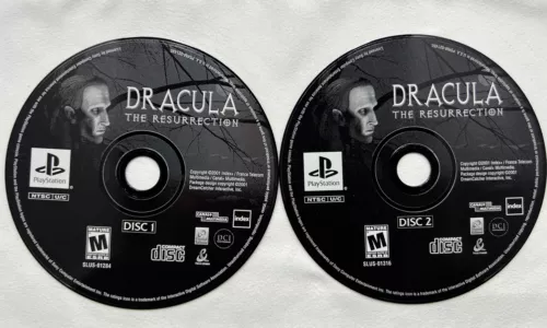 Dracula The Resurrection PlayStation PS1 (Tested & Works) 2 Discs Only