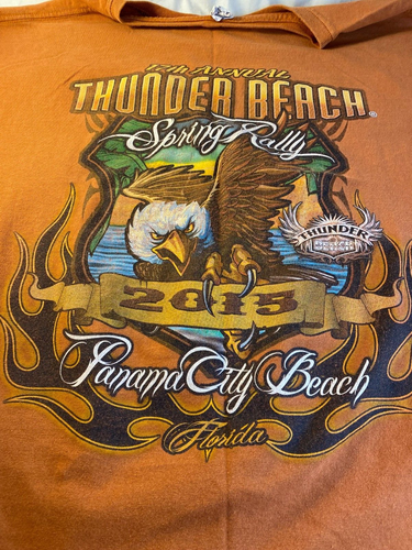 Thunder Beach Motorcycle Rally 17th Annual Spring Rally 2015 T Shirt • 2XL - Picture 6 of 8