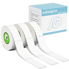3 Rolls Compatible with Nelko P21 Label Maker Tape,14x40mm 0.55"x1.57" ,180 Lab