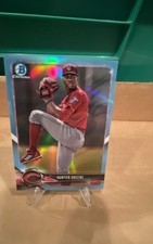 2018 Bowman Draft - Chrome Hunter Greene #BDC-58 Sky Blue Refractor 152/402 (RC)
