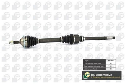 BGA DS6714RA Antriebswelle Vorne Rechts passend für PEUGEOT 206 Schrägheck