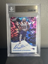 BGS Rhamondre Stevenson RC Auto /36 Panini Authentic