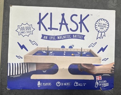 KLASK An Epic Magnetic Battle Tabletop Game Open Box Gently Used