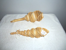 Lot of (2) Vintage "Irish Ceremonial - Hand Woven Wicker Rattles"