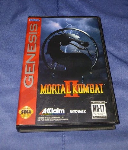 Mortal Kombat 2 Sega Genesis Game W/Case & Manual