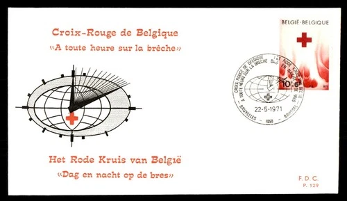 Mayfairstamps Belgium FDC 1971 Red Cross Flames First Day Cover aaw_63129