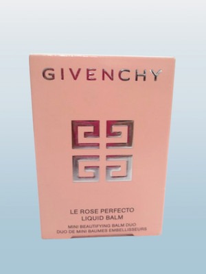 GIVENCHY LE ROSE PERFECTO LIQUID BALM MINI BEAUTIFYING BALM DUO 001/19 0.12 OZ 