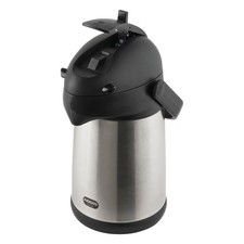 Addis Chrome President Pump Pot Vacuum Jug 2 Litre Flask Dispenser 637201600
