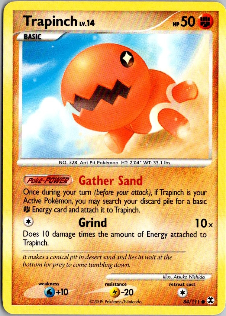 Trapinch 84/111 Rising Rivals Common Pokemon Near Mint