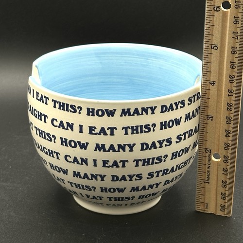 URBAN OUTFITTERS UO HOME RAMEN NOODLE BOWL How Many Days Straight Can I Eat This - Picture 7 of 11