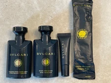 Bvlgari Travel Size After Shave Balm Emulsion Hydrating Lotion Lip Balm