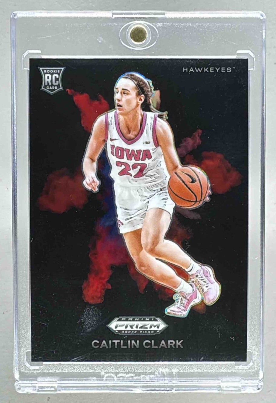 2024 Panini Prizm Draft Picks 5 Caitlin Clark RC Rookie Black Colorblast SSP