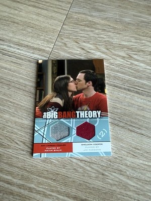 2012 Cryptozoic Big Bang Theory Amy Fowler Sheldon Cooper Dual Wardrobe Card