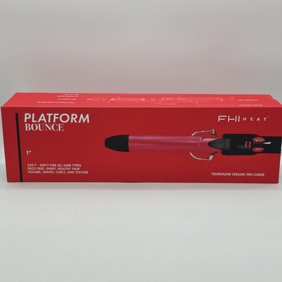 FHI HEAT Platform Bounce Pro Curler Tourmaline Ceramic 1'' Curling Iron for Pros