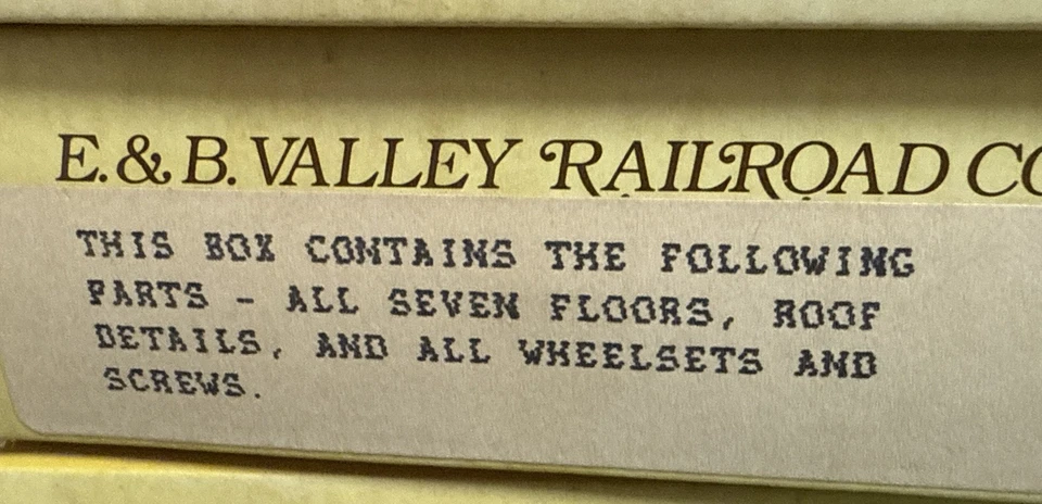 E&B Valley escala HO New York Central Railroad 7 vagones siglo XX conjunto limitado Foto 4 de 4