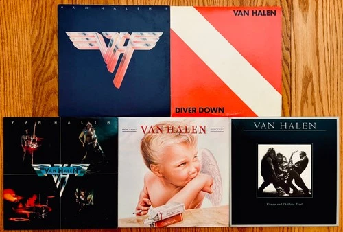 VAN HALEN • 5 N Mint Albums! 1984 • Diver Down • Van Halen II • Women & Children