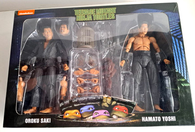 Neca TMNT Teenage Mutant Ninja Turtles the Movie Oroku Saki vs Hamato Yoshi OVP