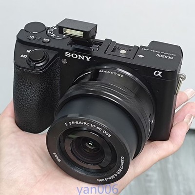 Sony Alpha A6500 24.2MP Mirrorless Digital Camera Body with 16-50mm Lens Black