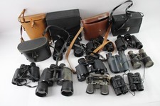 Assorted Vintage Binoculars of Various Brands and Magnifications Job Lot