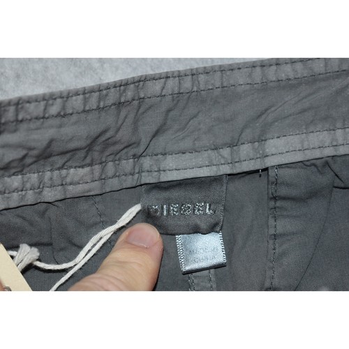 Diesel Industry Cargo Shorts Womens Size 30 Gray Cotton Flat NEW TAGS - Picture 2 of 13