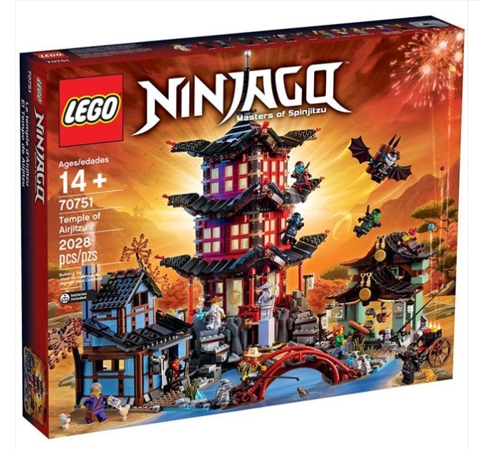 LEGO 70751 NINJAGO Temple of Airjitzu 2028 Pieces Unopened Collectible Set
