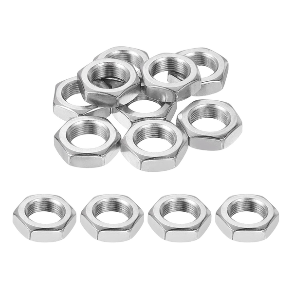 M16X1Mm Sechskantmuttern, 12 StüCk 304 Edelstahl Metrische Feingewinde Sechskant-image