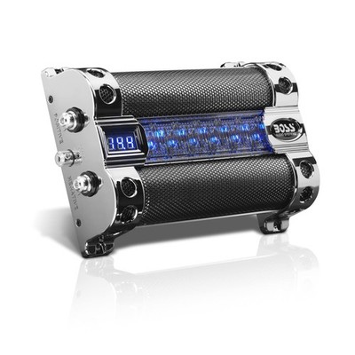BOSS Audio Systems CAP8 Car Capacitor - 8 Farad, Energy Storage, Enhanced Bas...