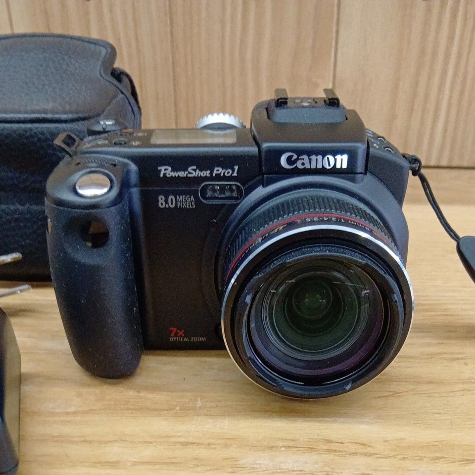 Canon PowerShot Pro1 PC105 Digital Camera 8MP + Charger & Case – Tested Japan - Image 3 of 4