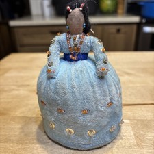 native american vintage pincushon blue beaded