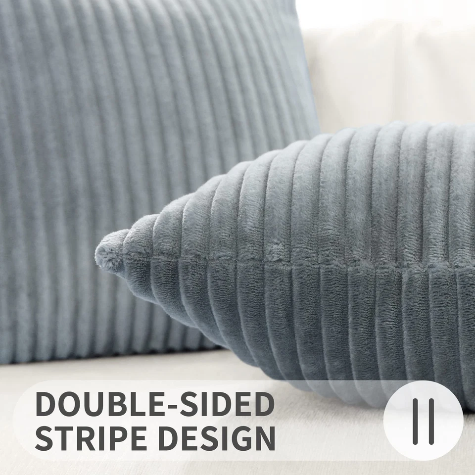 Simmore Juego de 2 Fundas de Almohada Navidad 16x16 Franela de Felpa Natural Suave Foto 4 de 4