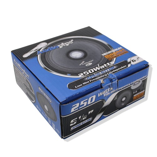6.5" 250W 8 Ohm Neo Mid-Bass Bullet Loudspeaker AP-APMB-611DR Audiopipe - Picture 4 of 4