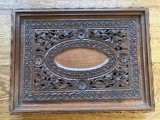 Small carved wood Indian table