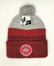 Ohio State Buckeyes Winter Cuff Knit Pom Hat OSU new toboggan NCAA Fan Favorite