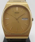 Vintage Seiko Oval Gold-Tone Quartz Watch - 6533-5030 / 6533-5029 - New Battery