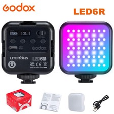 Godox LED6R RGB Video Light Camera Fill Light 3200K-6500K for Photography Vlog