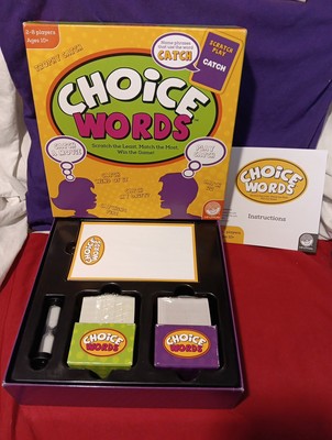 MindWare Choice Words Board Game 2014 Family Party Brain Game RARE NEW Open Box 