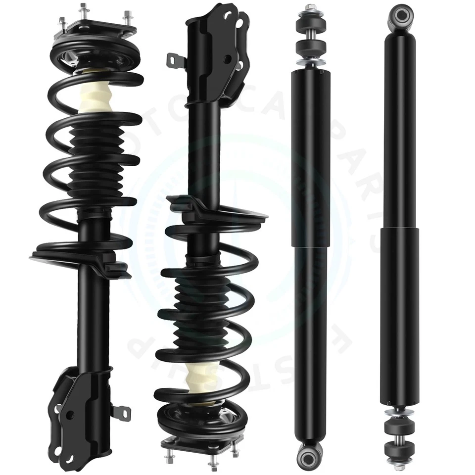 For 2007-2012 Mazda CX-7 4x Front Complete Struts Mounts Spring & Rear Shocks - Image 3 of 4