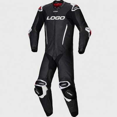 Men's Leather Motorcycle GP R7 Racing Suit Cowhide CE Level 2 Armour  Custom Fit