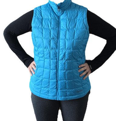 NEW MARMOT SOL DOWN VEST Atomic Blue Women's Small S 700 Down Fill Puffer