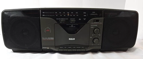 Vintage RCA AM/FM  Cassette Boombox w/detatchable speakers RP-7824A Tested*