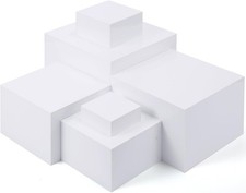 6 Pk Acrylic Risers for Display Acrylic Cube Boxes Risers Display Stands 3"-8"