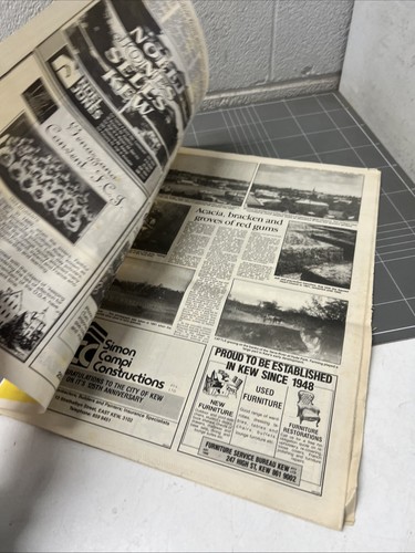 VINTAGE NEWSPAPER CITY OF KEW 125 YEARS SPECIAL SOUVENIR STILLWELL FORD 1985 - Bild 3 von 15