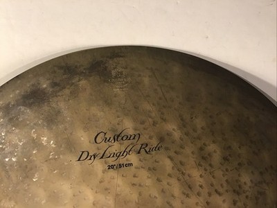 Zildjian 20  Ride Cymbal K Custom Dry Light  Ride 51 cm  Date Code JJ   hammered