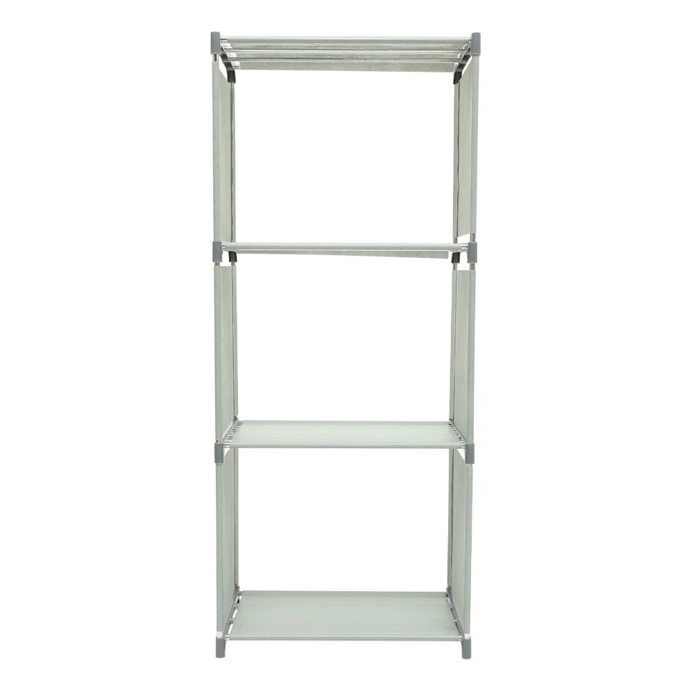 WOLTU Libreria per Bambini con Ruote 2 in 1 Portariviste Mobiletto cameretta Bambini. con 3 Ripiani e Portagiochi Bianco